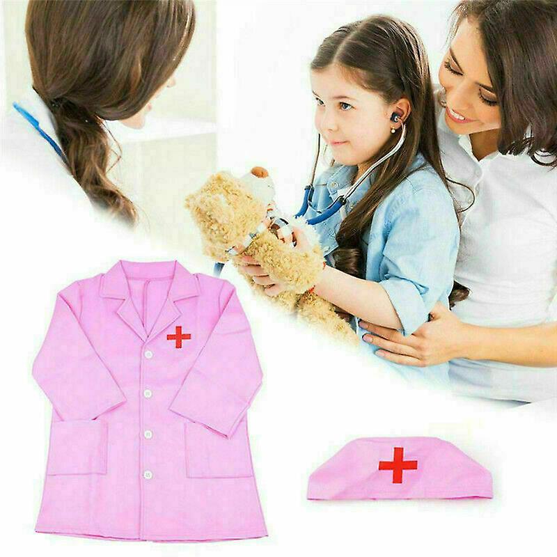 Children's Clothing Role Play Costume Learning Doctor Dress-up Kit For Kids+ Hat