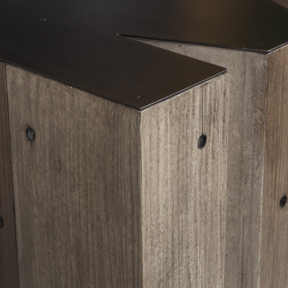 N Letter Side Table   Industrial   Side Tables And End Tables   by Peachtree Fine Furniture  Houzz