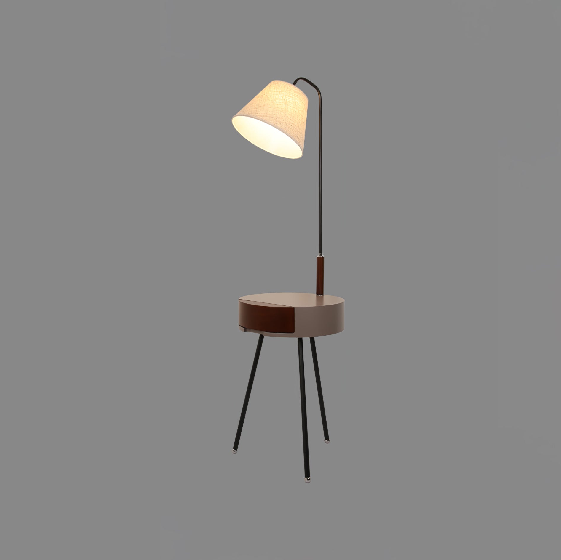 Tripod Fabric Floor Lamp