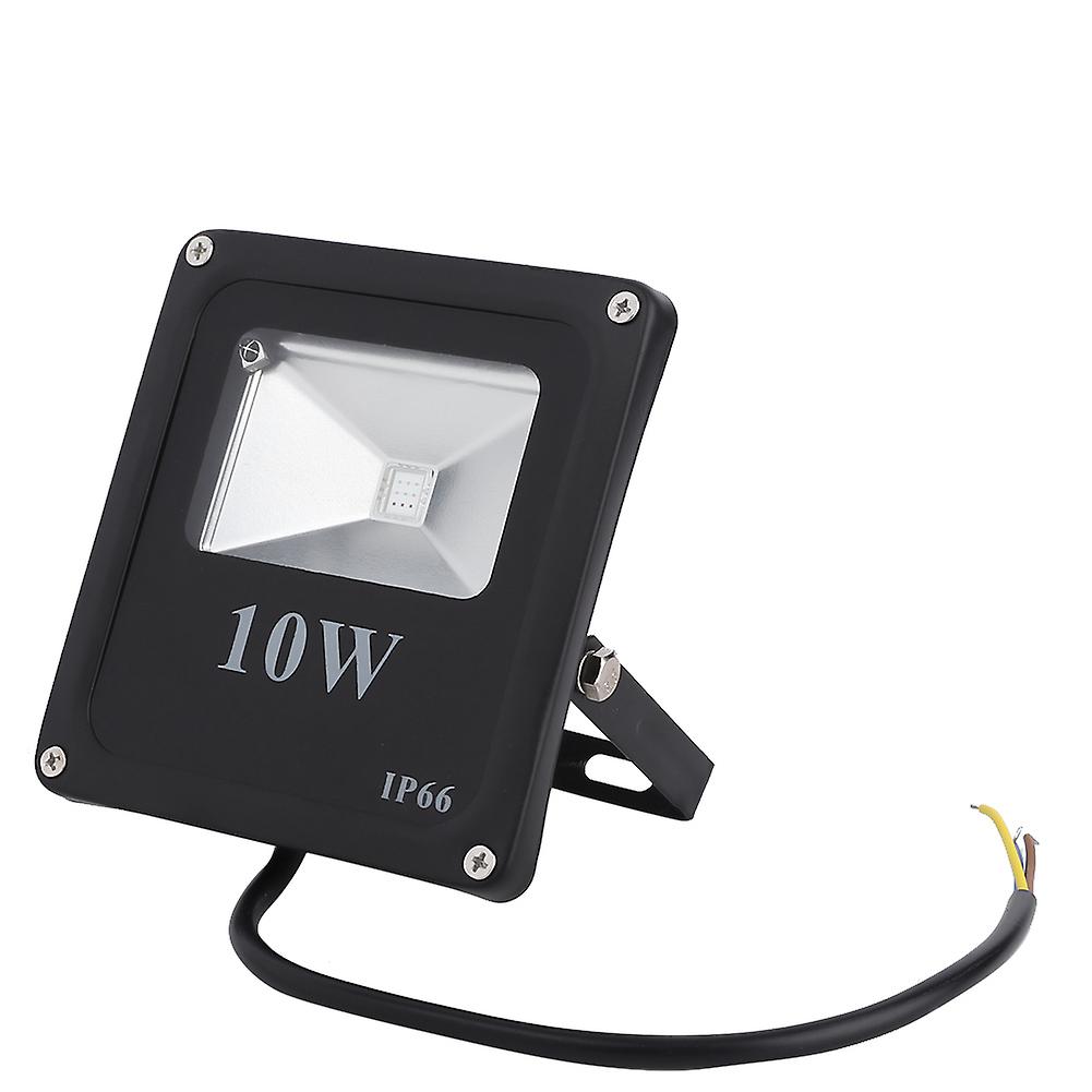 RGB 10W Outdoor LED Lamp Floodlight with Remote Control for Courtyard AC85-265V(black)