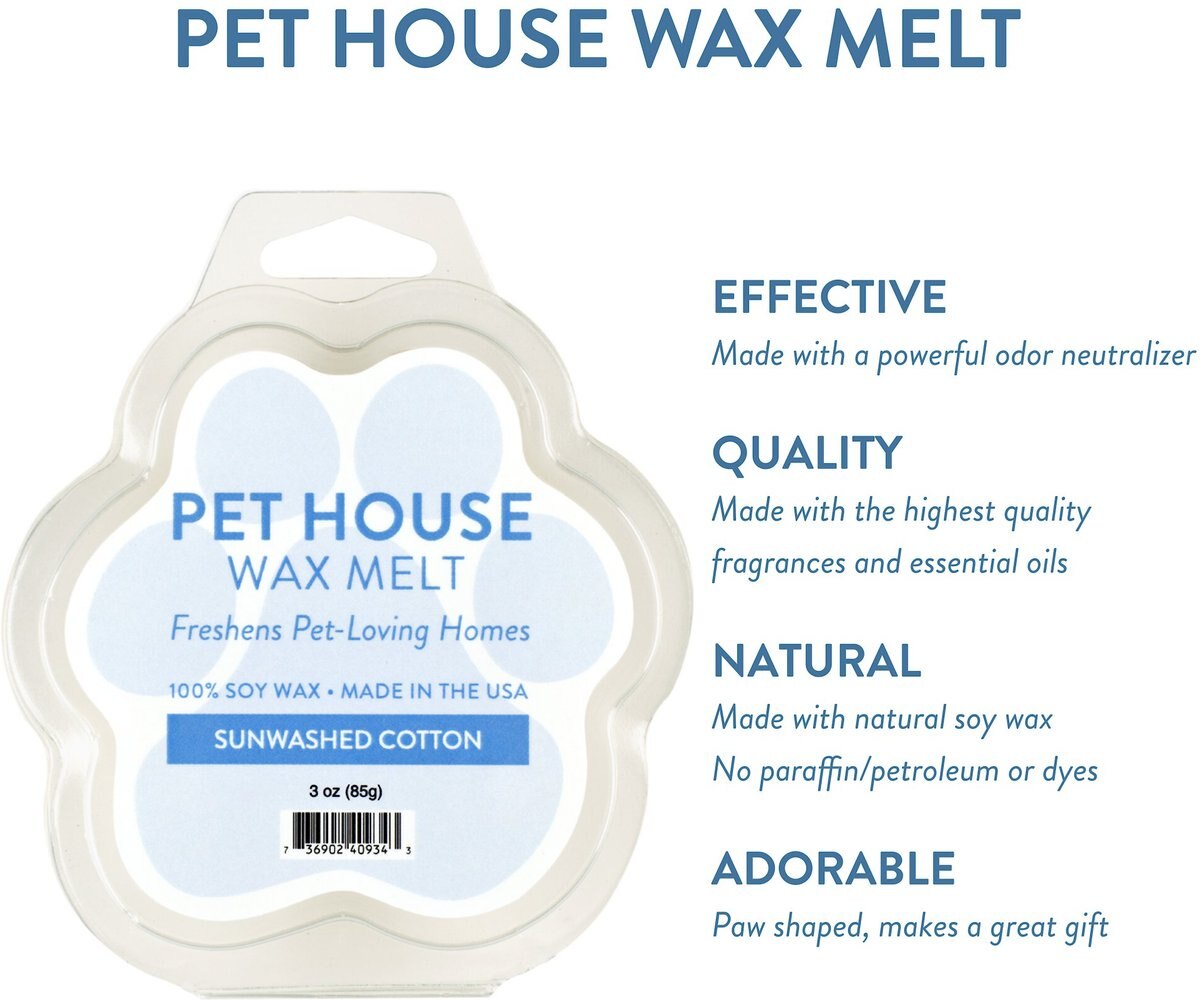 Pet House Sunwashed Cotton Natural Soy Wax Melt