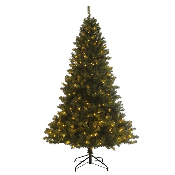 Prelit Artificial Christmas Tree with Foldable Stand