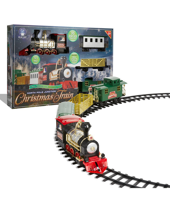 Blue Hat Toy Company 30-Piece Classic Motorized Train Set  Created for Macys