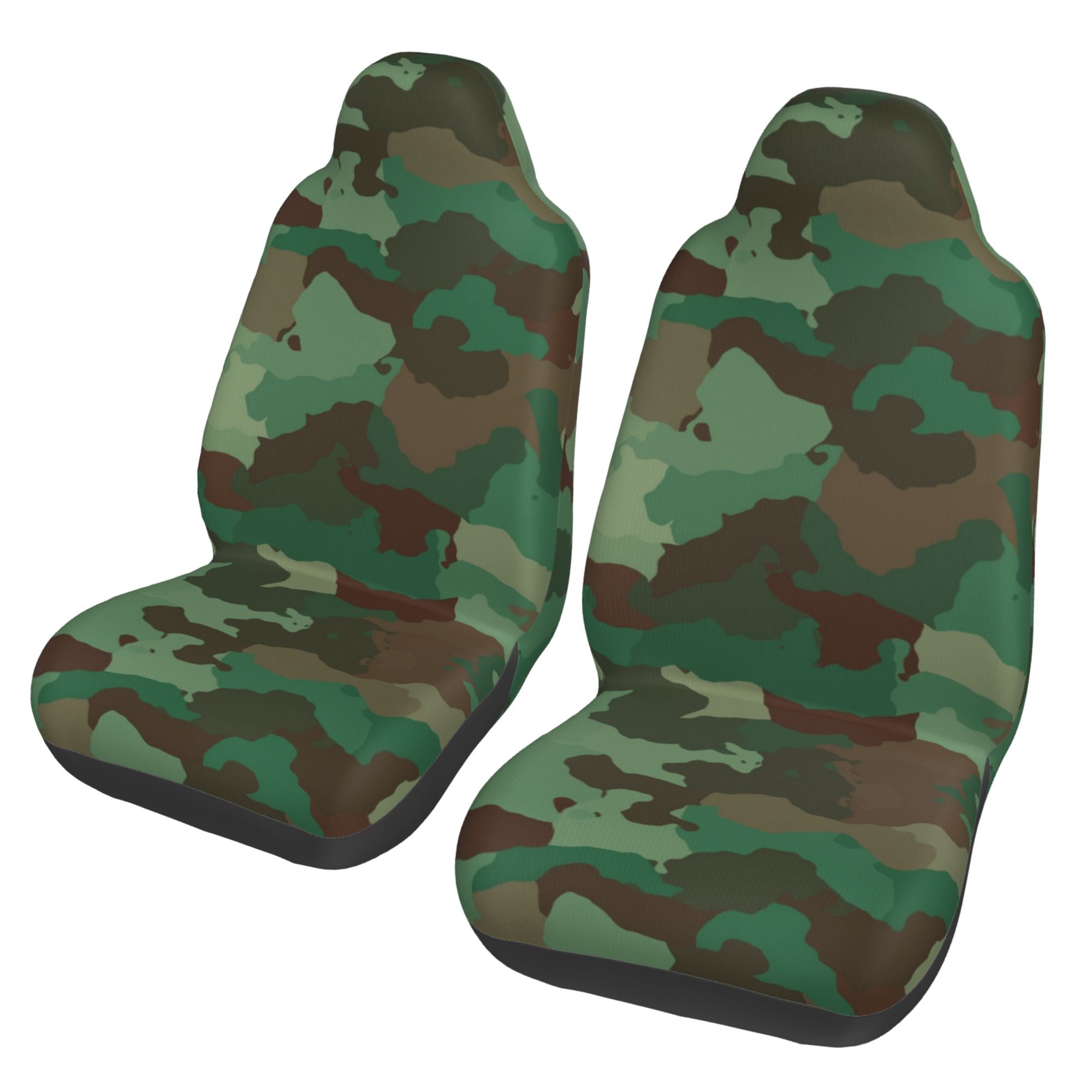 ZICANCN Car Seat Cover Green Camouflage Car Front Seat Covers Protectors ， Automotive Seat Covers for Cars Trucks Suv