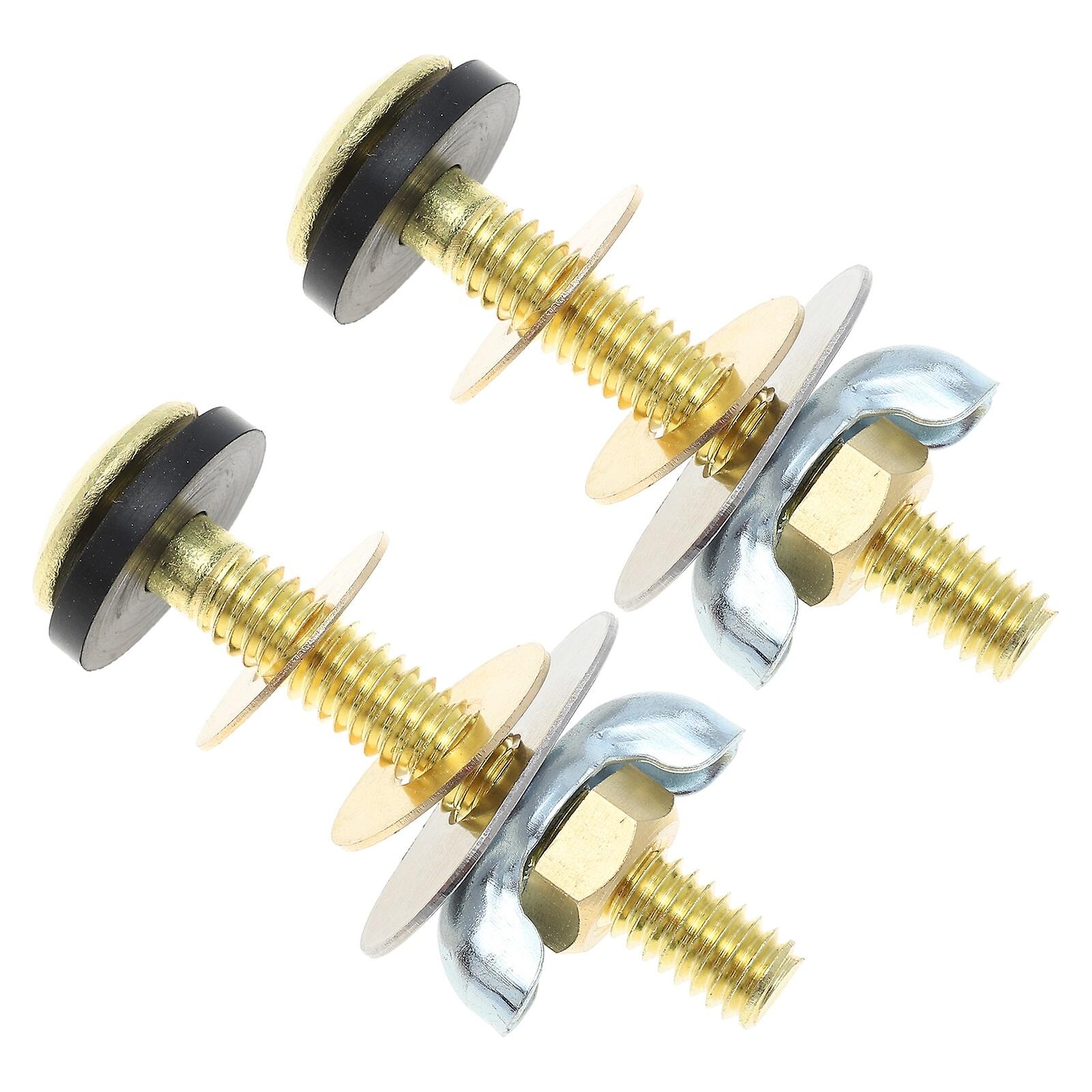 2pcs Toilet Seat Fixing Bolts Toilet Seat Fixing Screws Parts Metal Fixing Screw