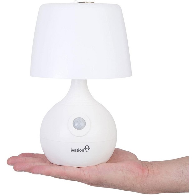 Ivation 12 led Motion Sensing Small Table Lamp Dual Color Range White