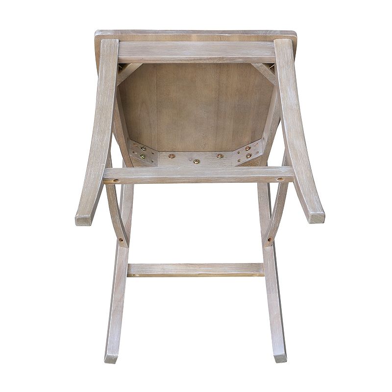 International Concepts Cosmo Crossback Wood Counter Stool