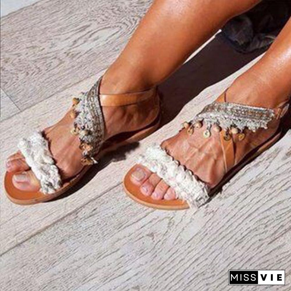 Flat Summer Bohemia Style Women Sandal