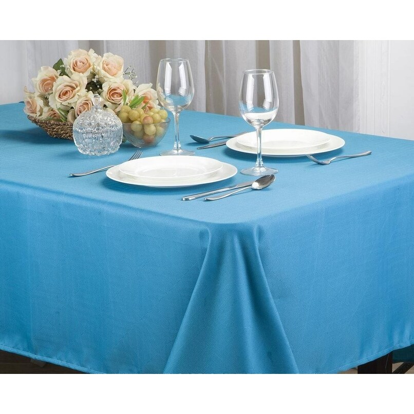 Holiday Matilda Jacquard Table Cloth   Elegant White Tablecloth for Any Occasion