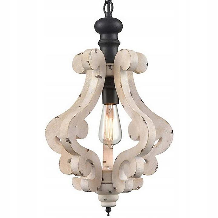 Phube Wooden Pendant Lamp Retro Small Chandelier Lighting