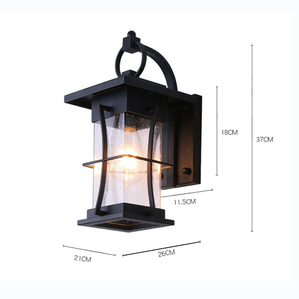 Outdoor Wall Lantern Sconce Porch Lamp Wall Light Fixtures Exterior Waterproof Outdoor Wall Light Retro Exterior Lantern Sconce Industrial Porch Patio Lamp Wall Light Fixture Exterior Lighting Lamp