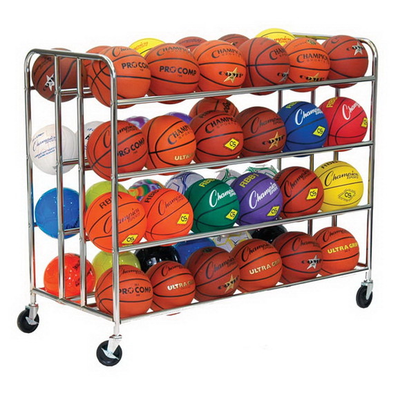 Champion Sports Double Wide Ball Cart