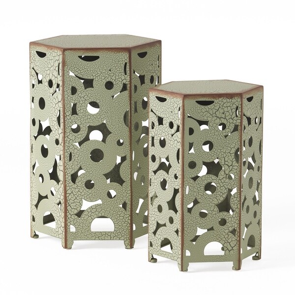 SELVA ACCENT TABLE end table side table set of 2