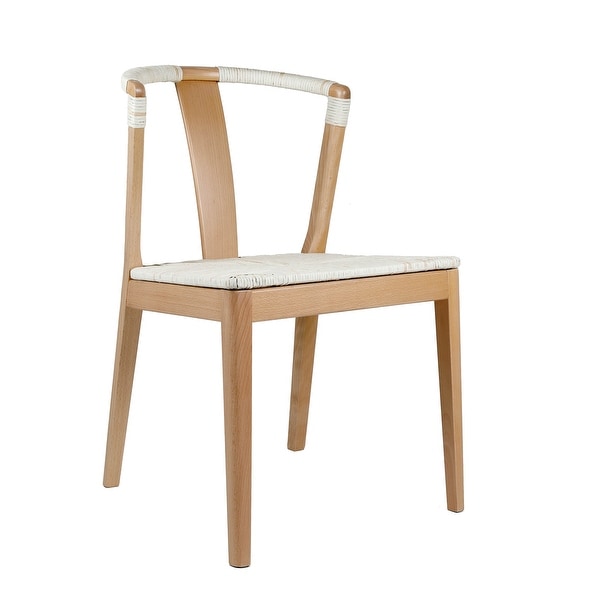 Fishel Solid Natural Wood Dining Chair