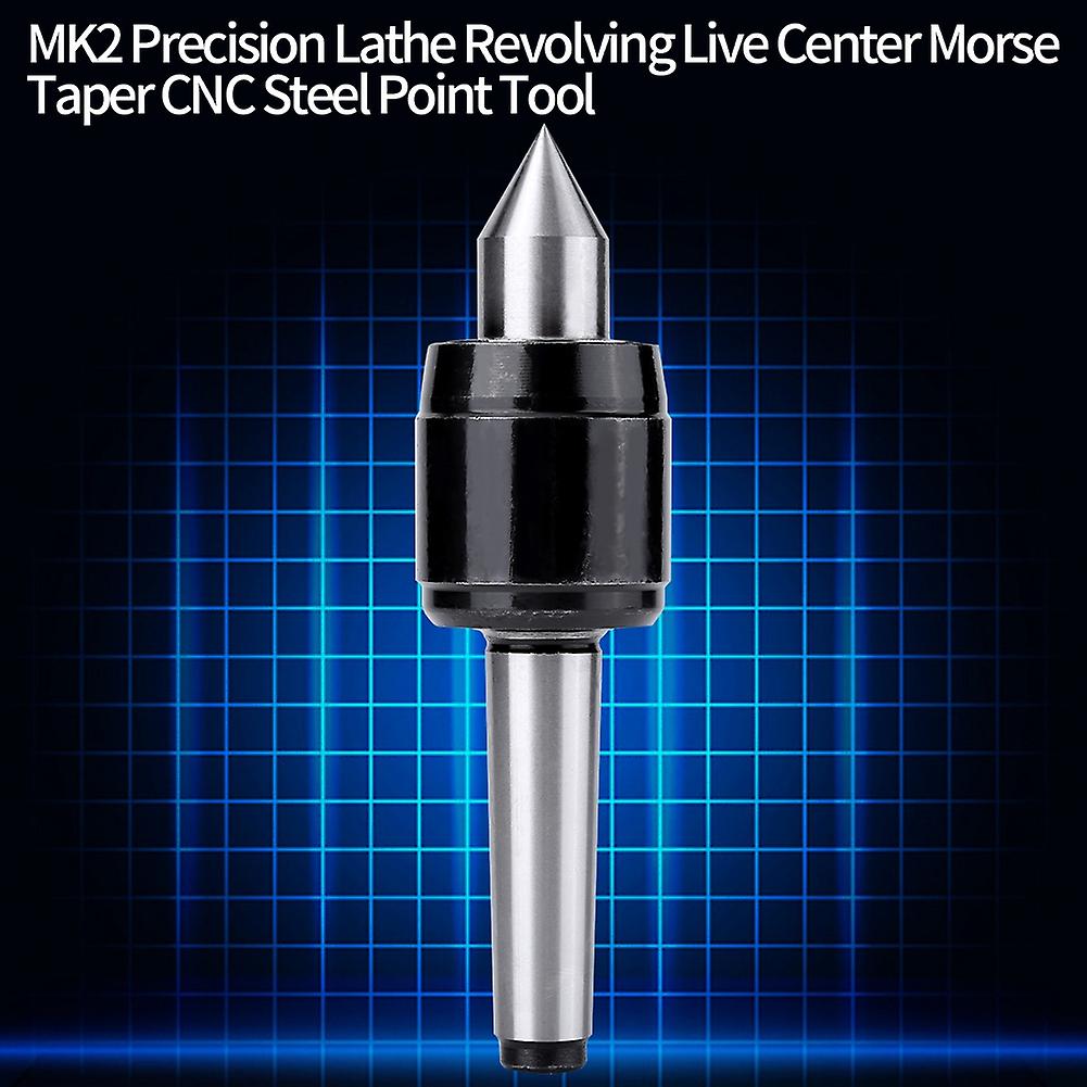 Mk2 Precision Revolving Live Center Steel Point 60 Degree For Machine Taper Cnc Lathe Tool