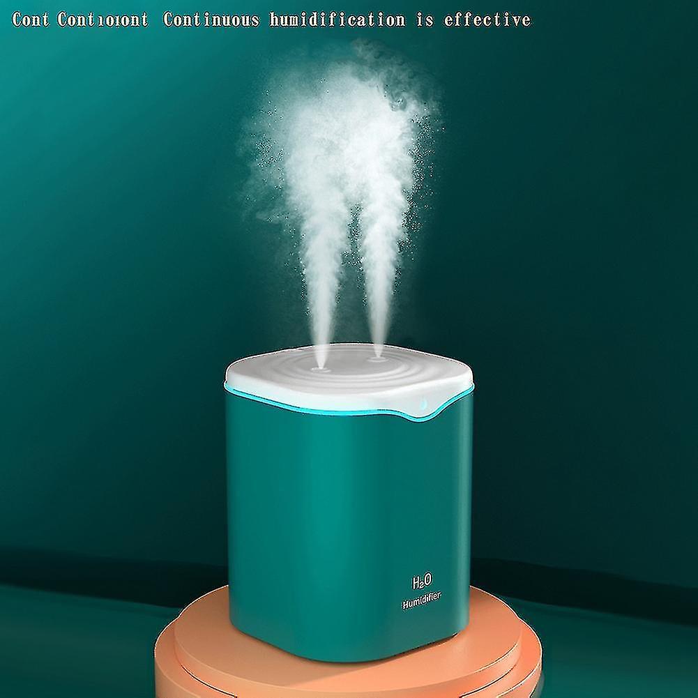 2200ml Double Nozzle Air Humidifier Oil Diffuser With Led Aromatherapy Diffuser Humidifiers White