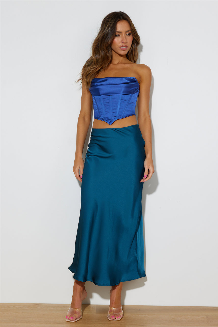 Gorg Gals Crop Top Blue