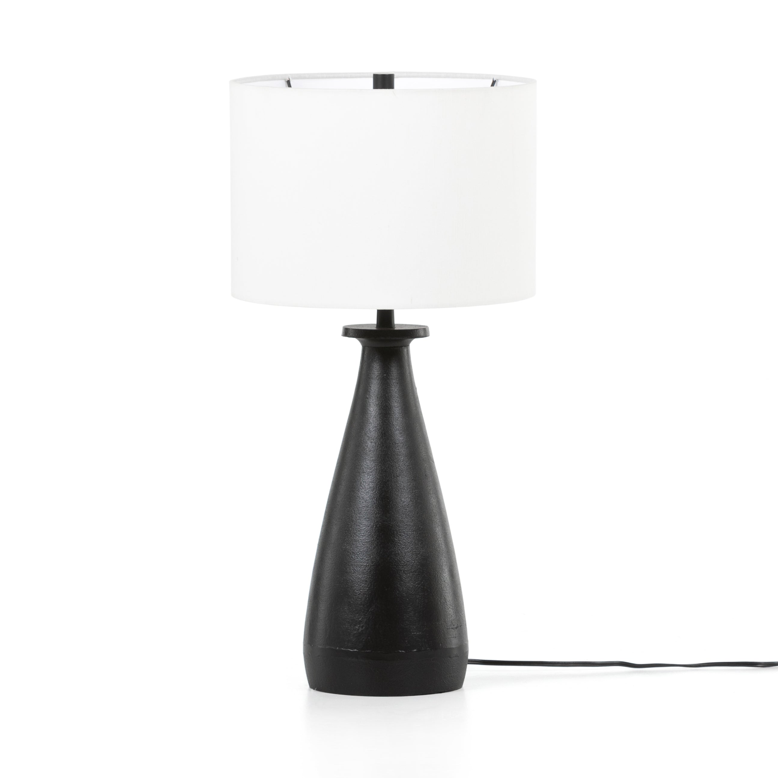 Innes Table Lamp in Textured Black