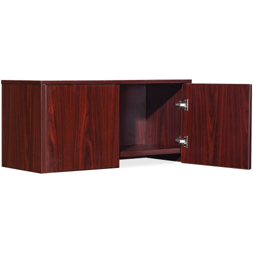 Lorell Essential Series Mahogany Wall Mount Hutch (59506)