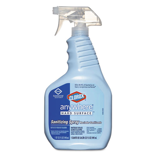 Clorox Anywhere Hard Surface Sanitizing Spray | 32oz Spray Bottle | COX01698