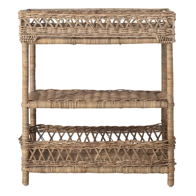 Safavieh Ajani 3-Tier Wicker End Table