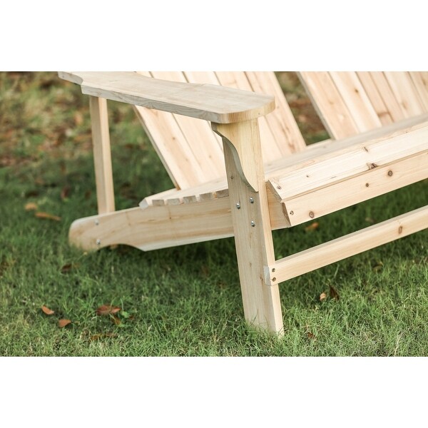 PATIO FESTIVAL Wooden Adirondack Loveseat