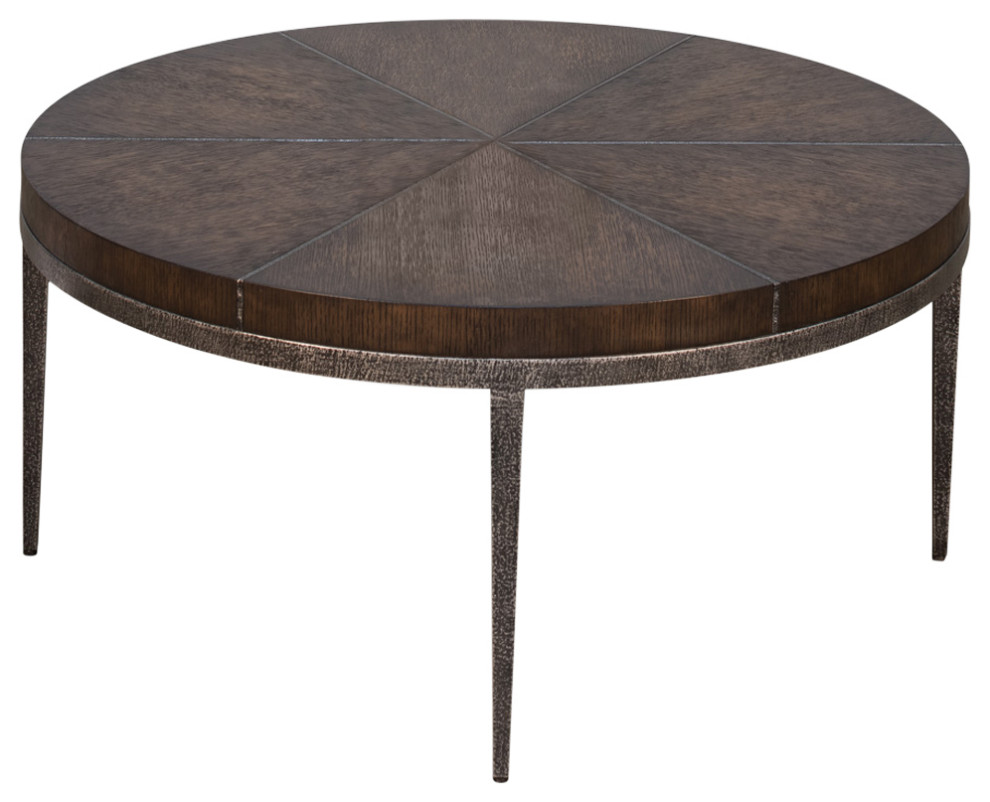 Sunset Cocktail Table Artisan Grey  Brown   Industrial   Coffee Tables   by Sarreid Ltd  Houzz