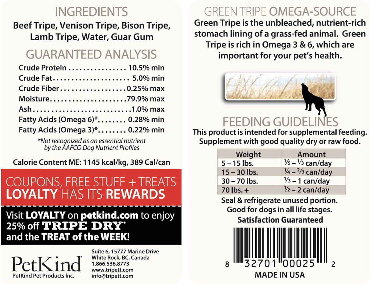 PetKind Tripett Red Meat Formula Grain-Free Wet Dog Food