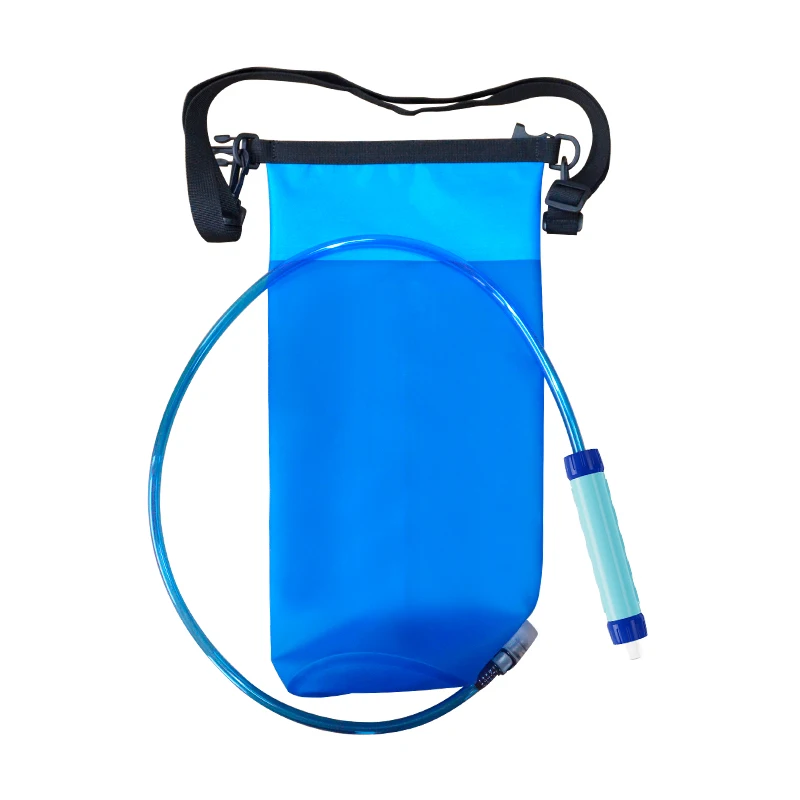 Filterwell 6L TPU Large Capacity Hydration Bladder Outdoor Portable Gravity Water Filter Purifier Filter Water Bag Camping