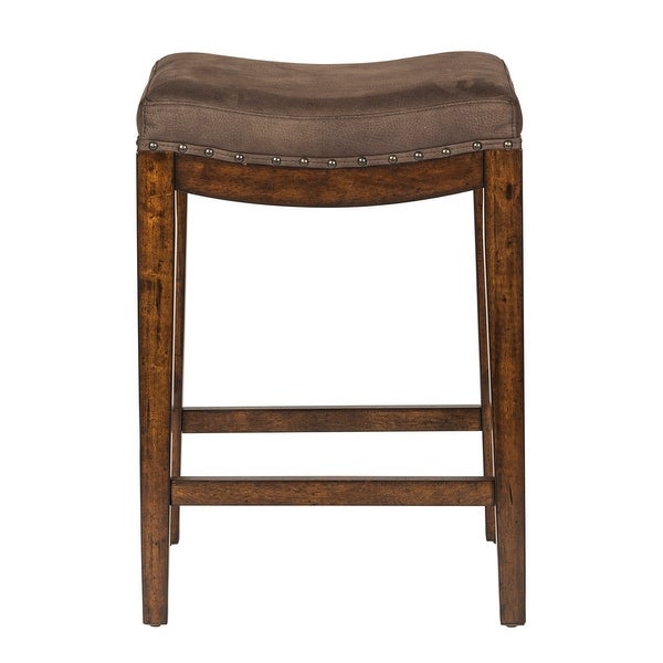 Aspen Skies Russet Brown 4 Piece Console Set (1-Console 3-Stools)