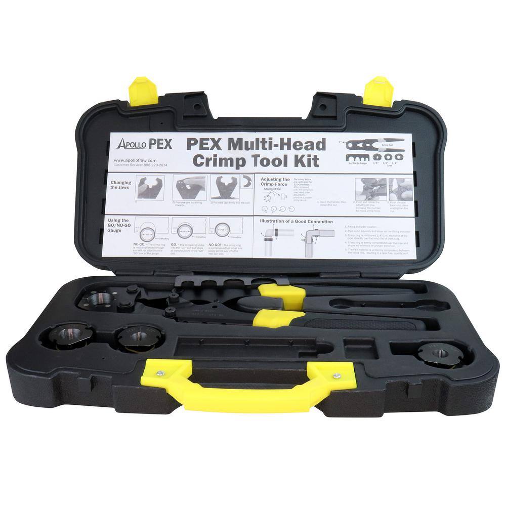 Apollo Multi-Head PEX-B Crimp Tool Kit 69PTKH0015K