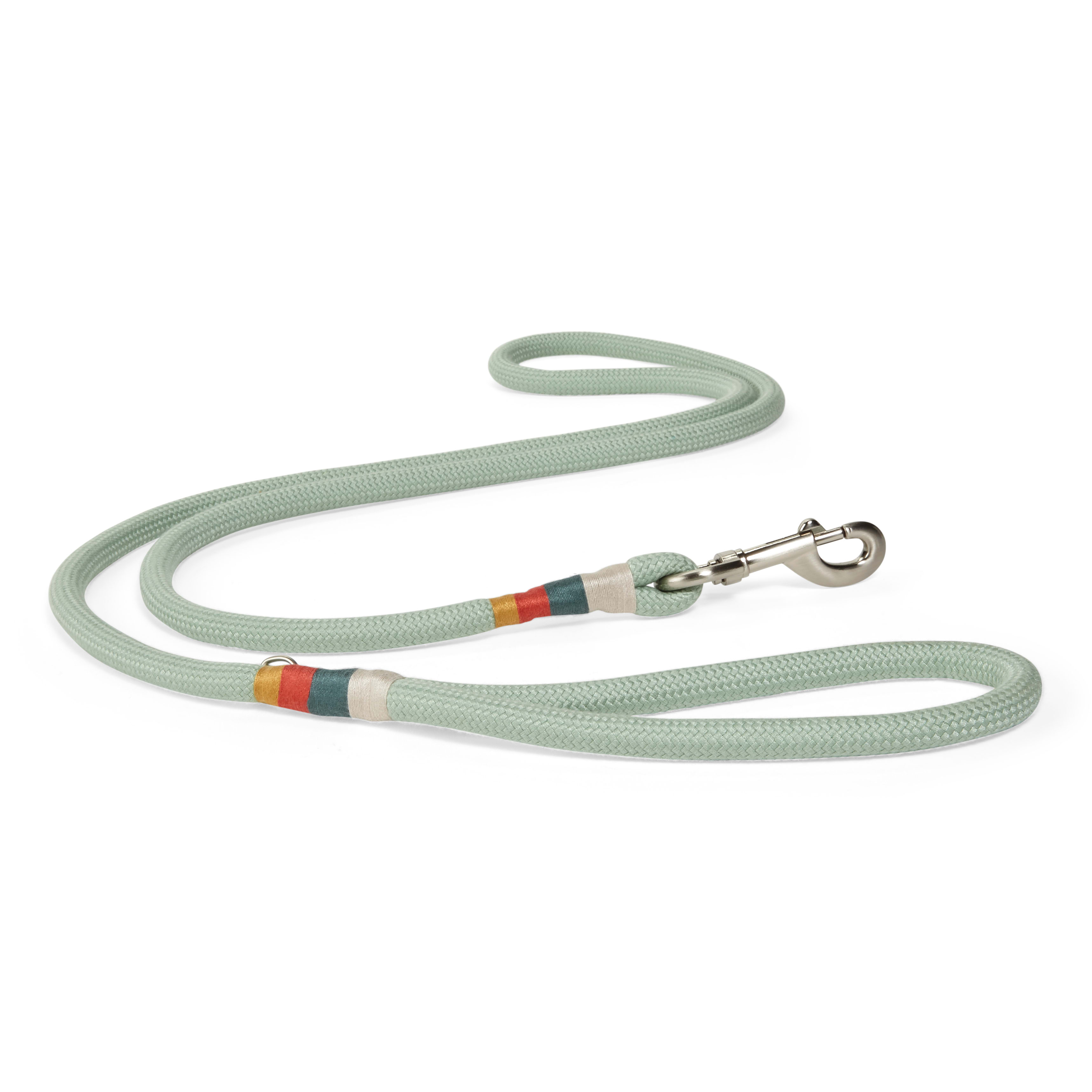 YOULY The Wanderer Green Rope Dog Leash， 6 ft.