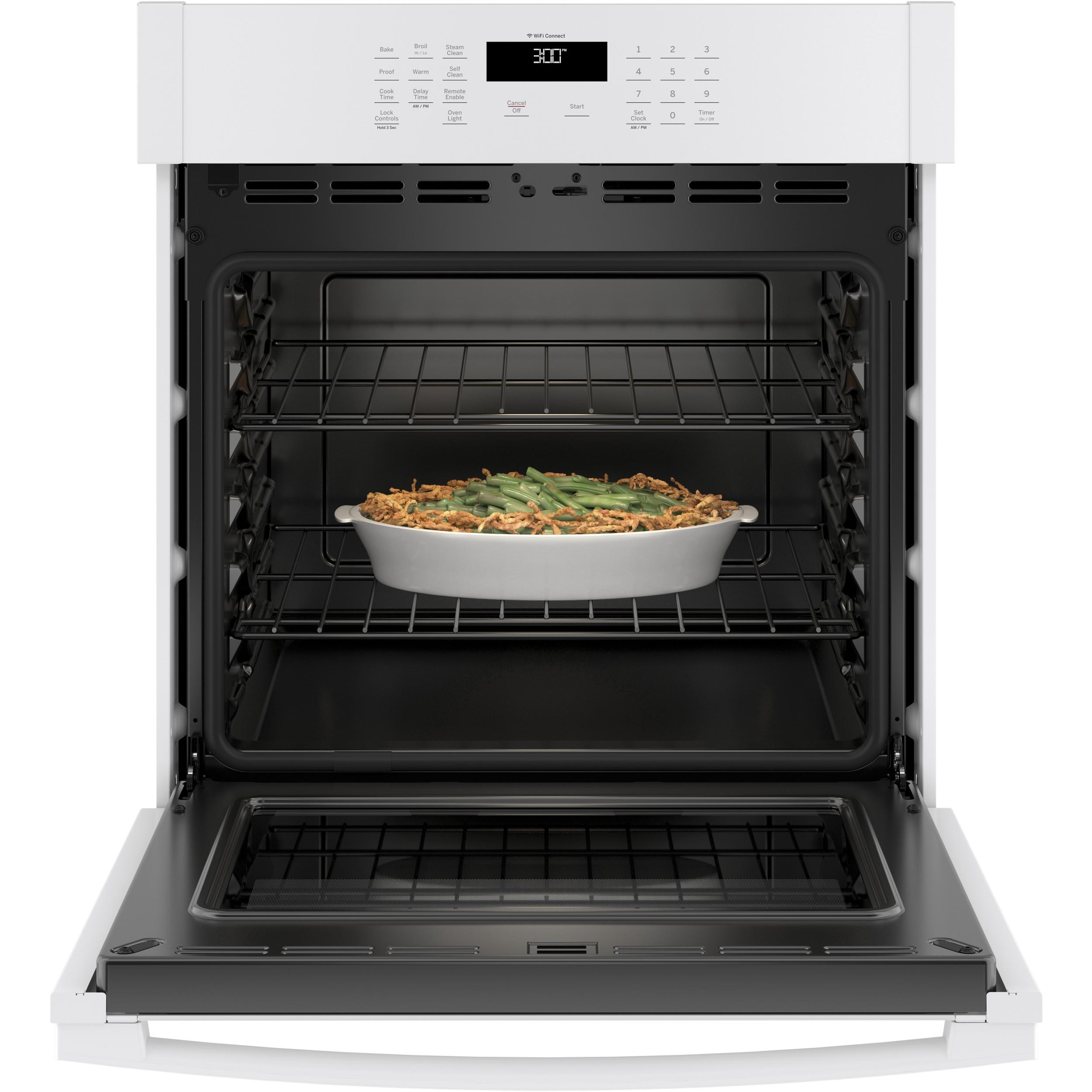 GE 27-inch, 4.3 cu. ft. Built-in Single Wall Oven JKS3000DNWW