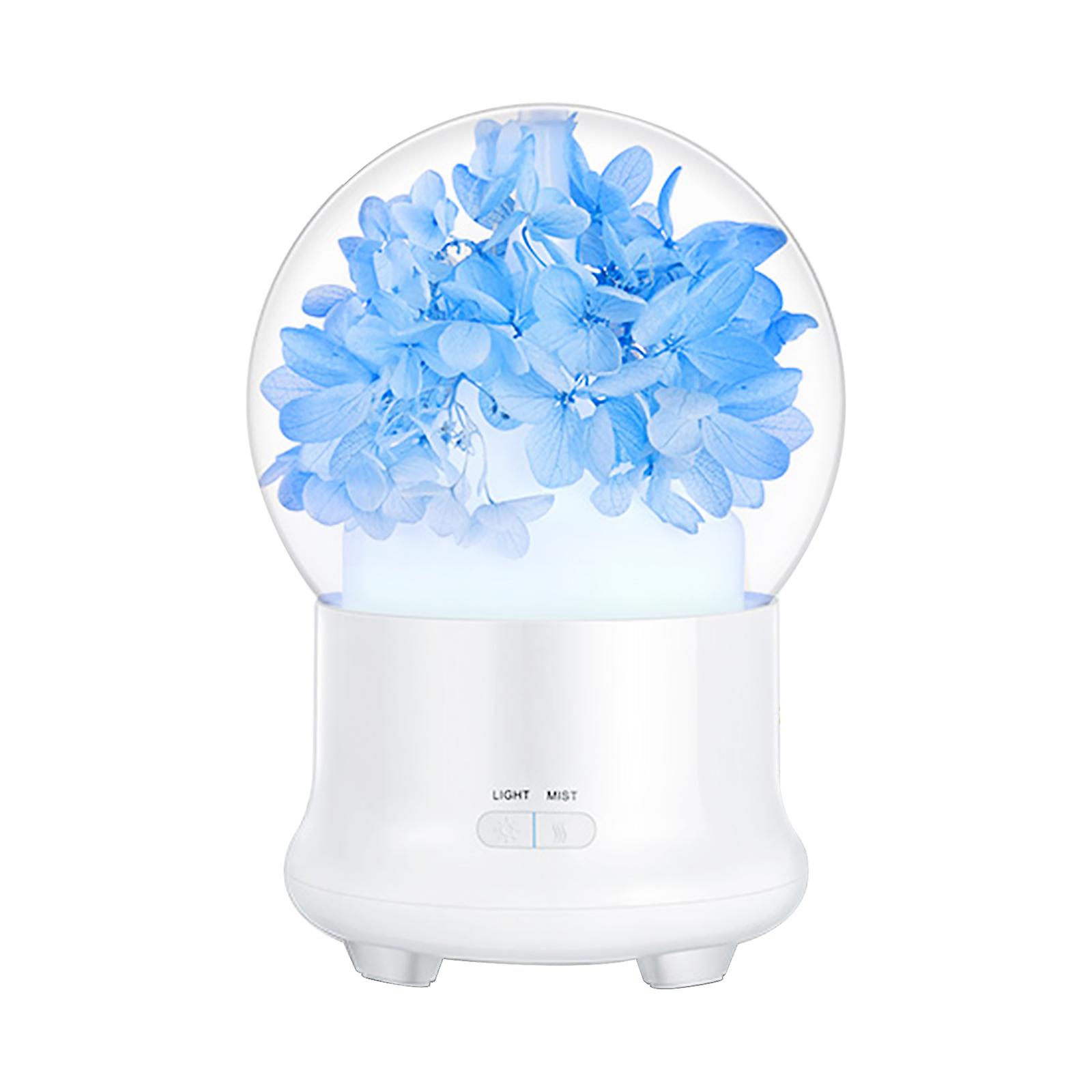 Preserved Flower Aroma Diffuser 100ml Mist Humidifier 7-color Night Light Quiet Essential Oil Diffuser Cool Mist Air Humidifier For Desktop Home Offic