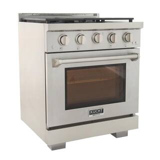 Kucht Professional 30 in. 4.2 cu. ft. Propane Gas Range with Power Burner and Convection Oven in Stainless Steel KFX300LP