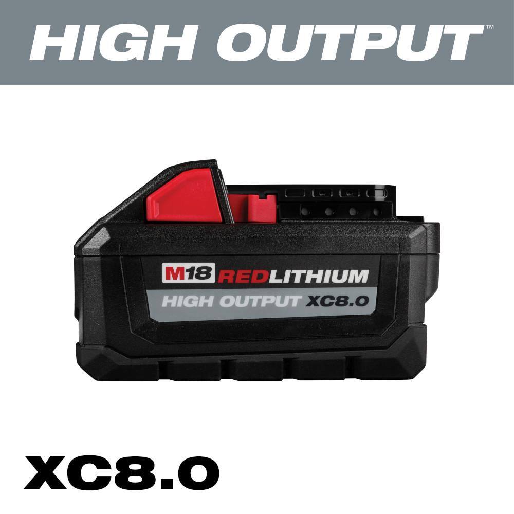 MW M18 18-Volt Lithium-Ion HIGH OUTPUT XC 8.0 Ah Battery 48-11-1880