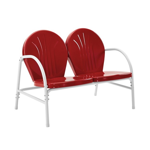 Griffith Outdoor Loveseat Bright Red Crosley