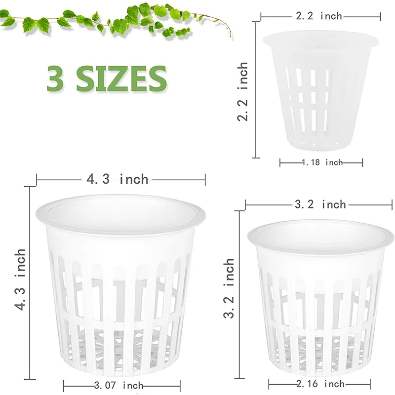 Manufacture of Plant Pots White Mesh Net Pot Cup for Hydroponics