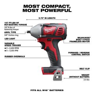 MW M18 18V Lithium-Ion Cordless Combo Tool Kit (6-Tool) w 38 in. Impact Wrench and Oscillating Multi Tool 2696-26-2658-20-2626-20