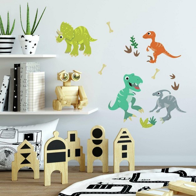 Friendly Dinosaur Peel And Stick Wall Decal Roommates