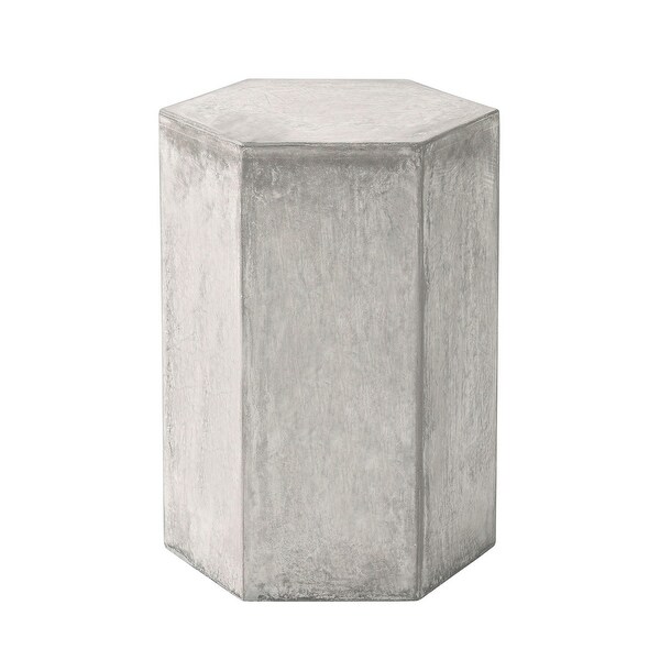 COSIEST MgO Outdoor Hexagonal End Table