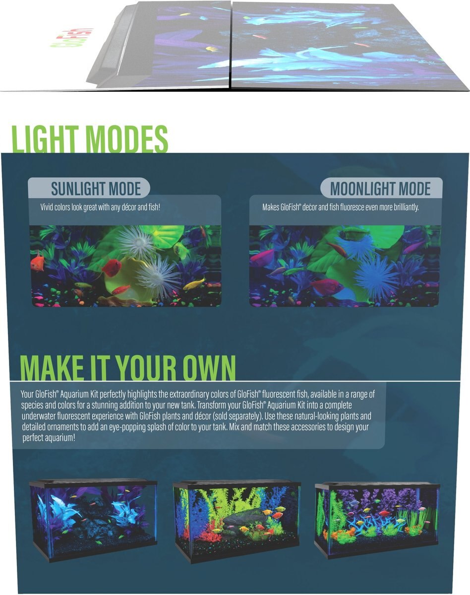 GloFish LED Lighting and Filter Aquarium Kit