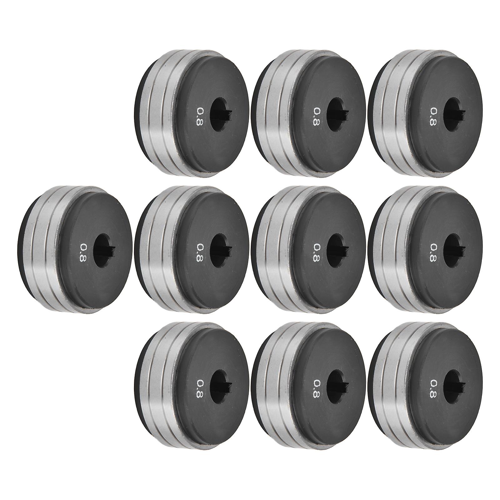 10pcs Wire Feed Drive Rollers Bearing Steel Nylon Welder Roll Wheels For 200a 350a 500a Wires Feeder