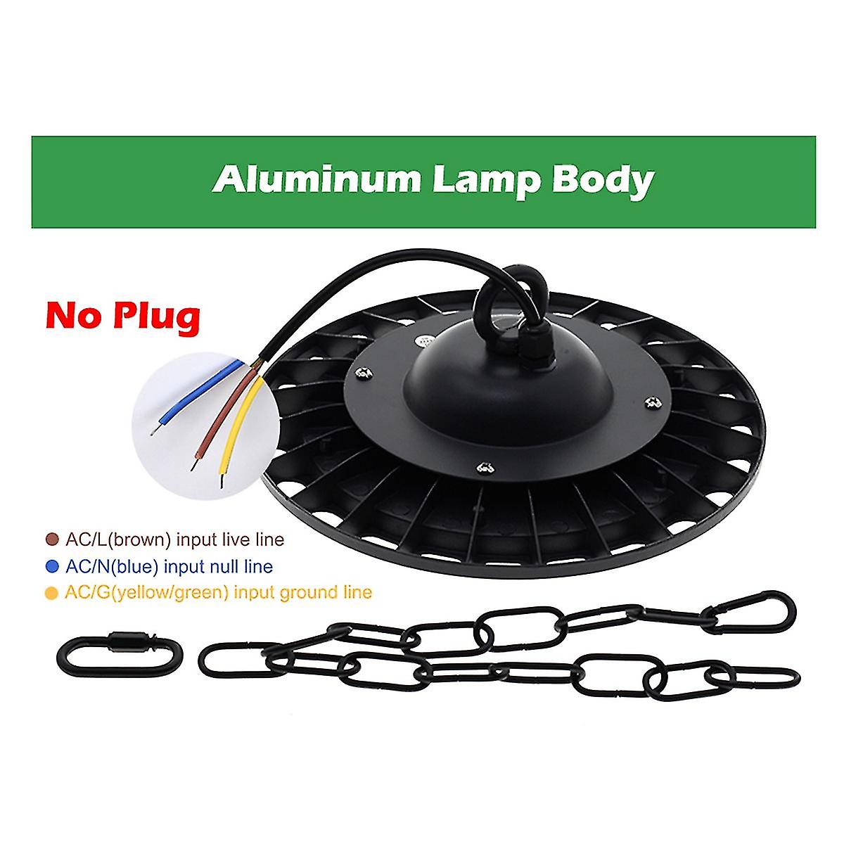 Led Grow Light 100w Full Spectrum Ufo Phyto Lamp Waterproof Wire Plug