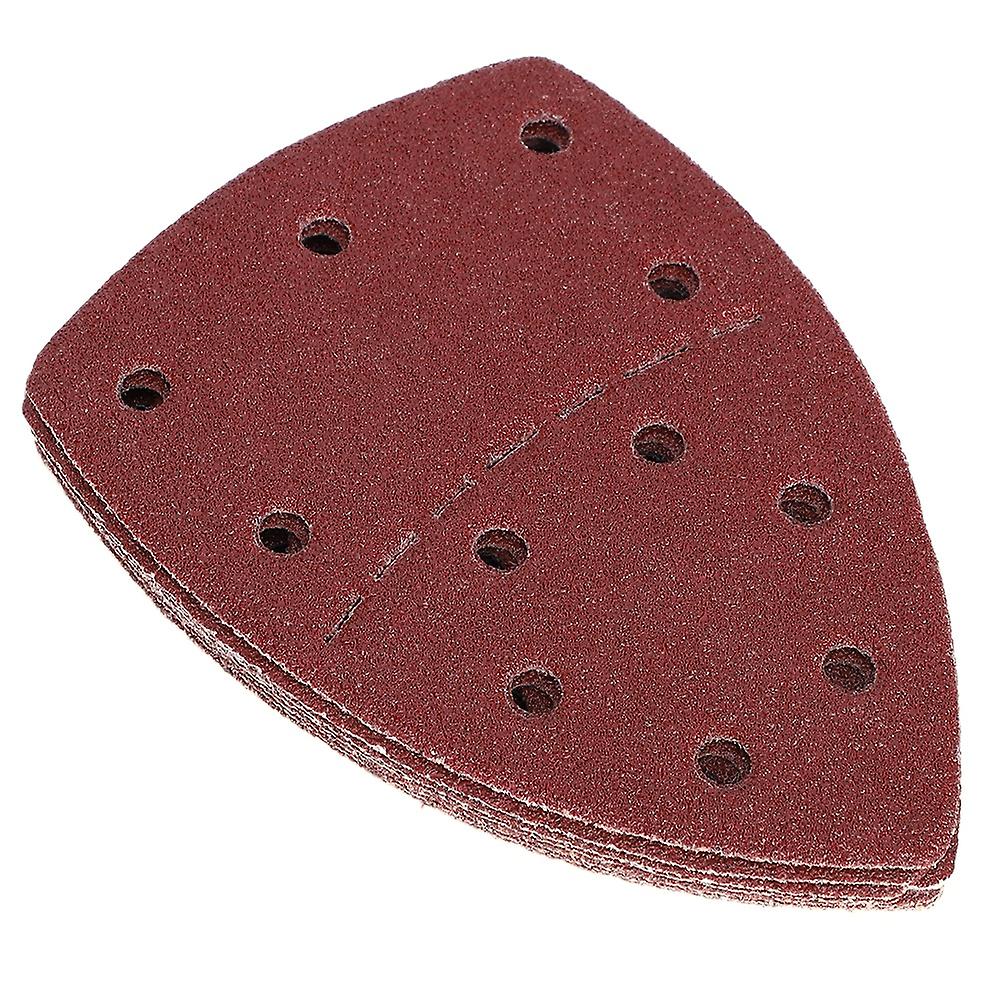 60pcs Mouse Sandpaper Separate Palm Abrasive Paper Sanding Sheets 140x140x100mm 11 Holes40 Grit