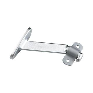 Richelieu Hardware 4-116 in. (103 mm) Brushed Chrome Heavy-Duty Aluminum Handrail Bracket for Flat Bottom Handrail with Adjustable Angle 2284BCV