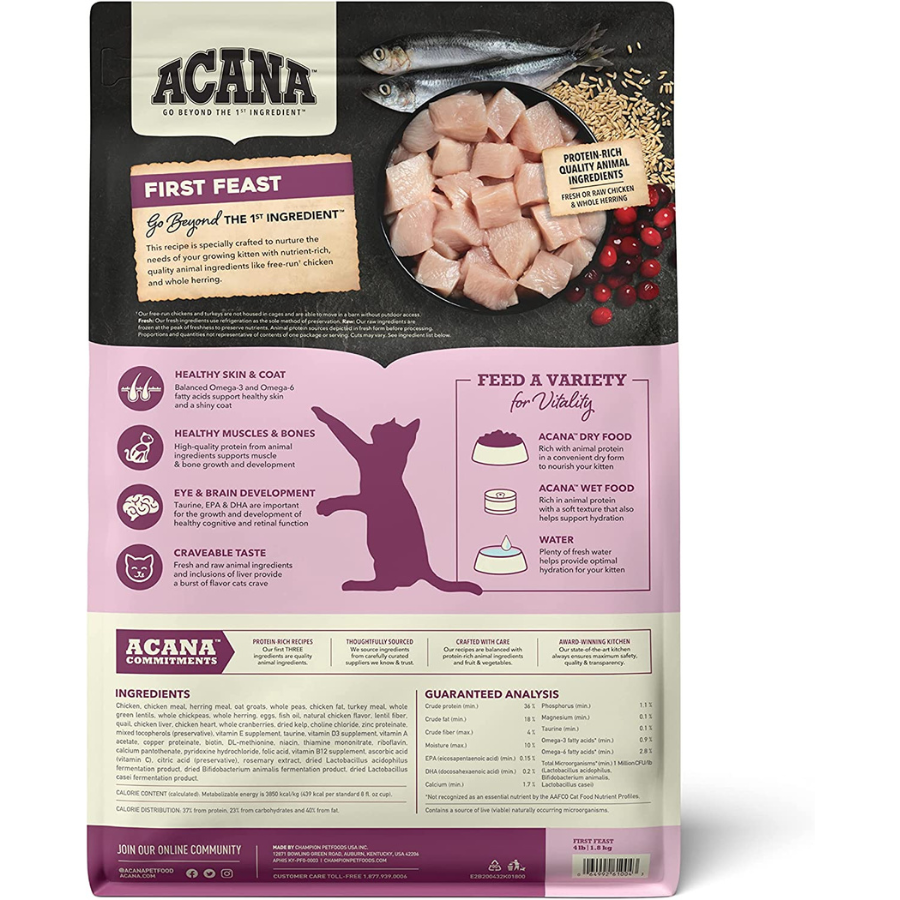 Acana First Feast Grain-Free Cat Food | Mutts and Co.