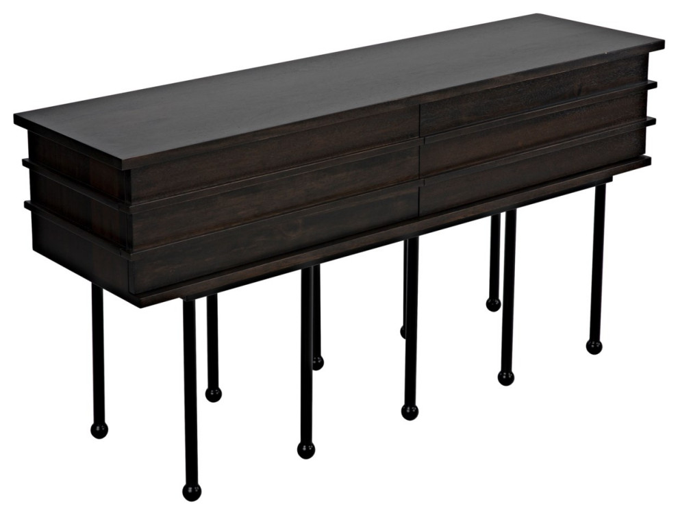 Olivier Console  Ebony Walnut   Transitional   Console Tables   by GreatFurnitureDeal  Houzz