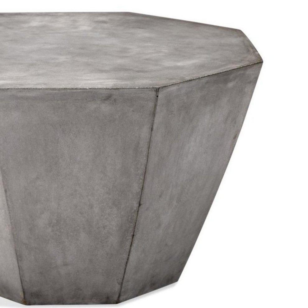 Concrеtе Octagonal Coffее Tablе   Babaloo   Industrial   Coffee Tables   by Sideboards and Things  Houzz