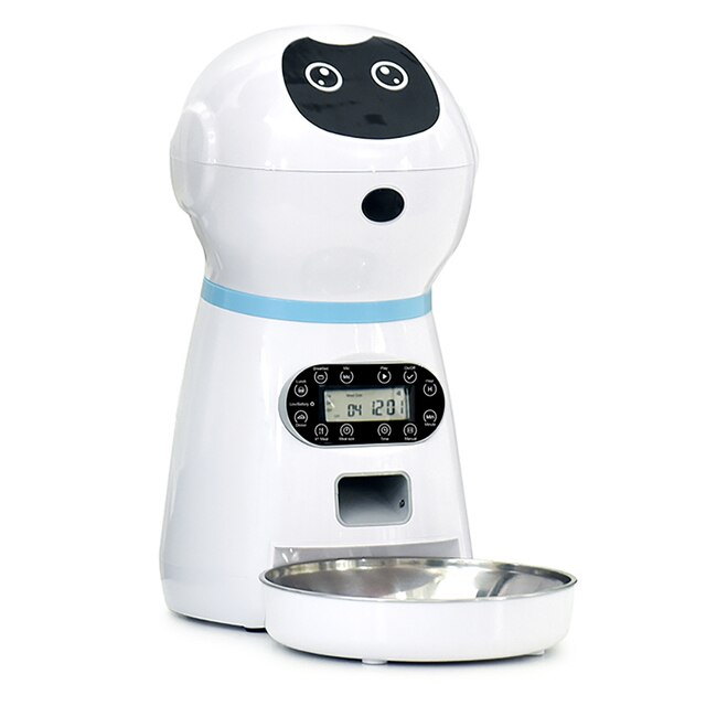 Household goods 3.5L Pet Feeder Fashion Smart Automatic Pet Feeder Medium Small Dogs Cat Food Detachable Voice Recorder And Timer